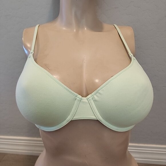 Warners Bra 38C Lime Green Underwire Lightly Lined 01574 - Picture 1 of 3